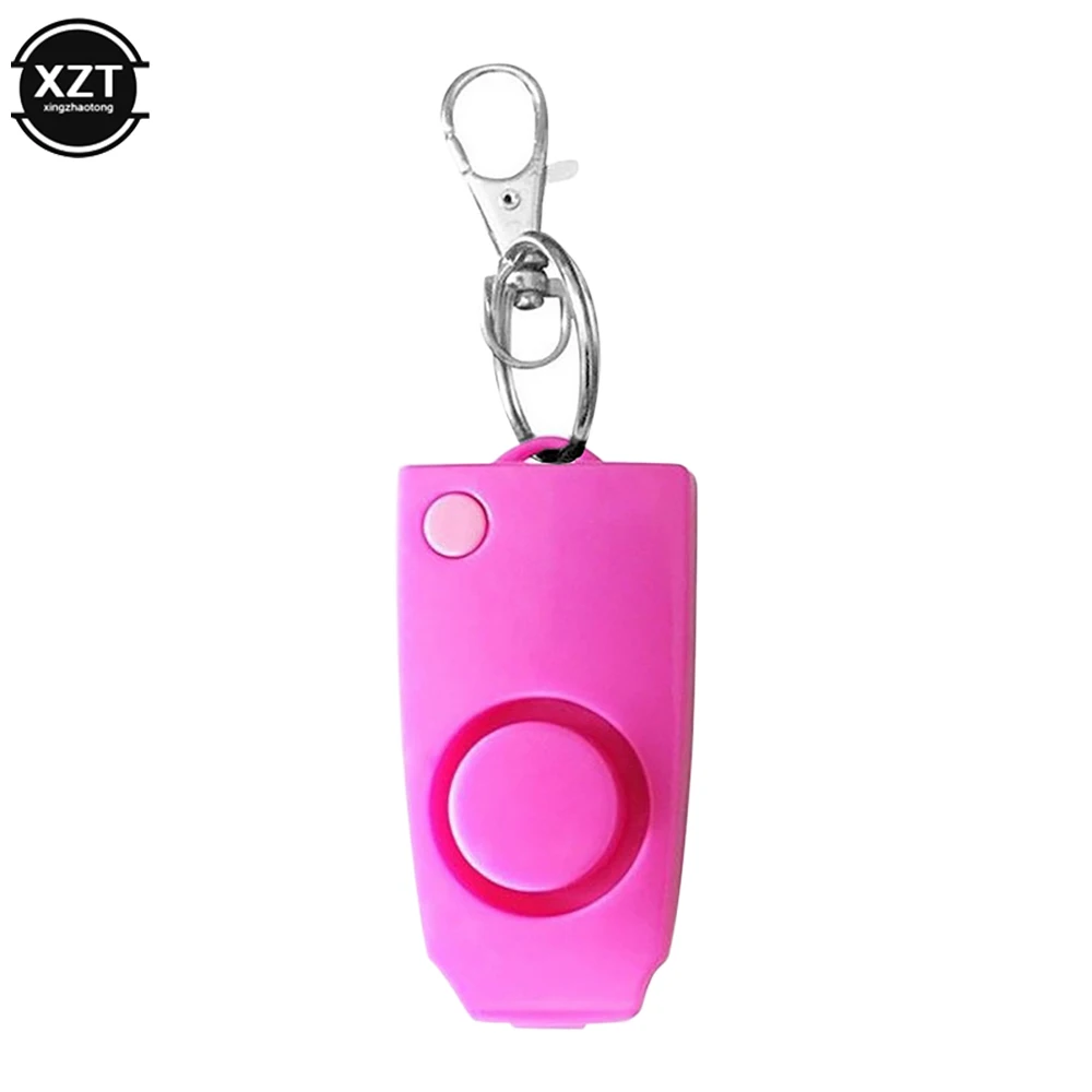Llavero ruidoso Con alarma de emergencia para mujer, protección de seguridad, ataque, autodefensa, 130dB