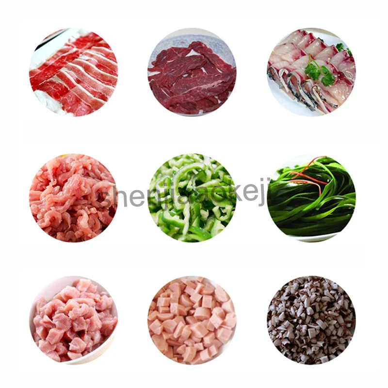 Electric Meat Cutter Stainless Steel Meat Cutting Machine Automatic Cut Pork Meat Grinder 220v