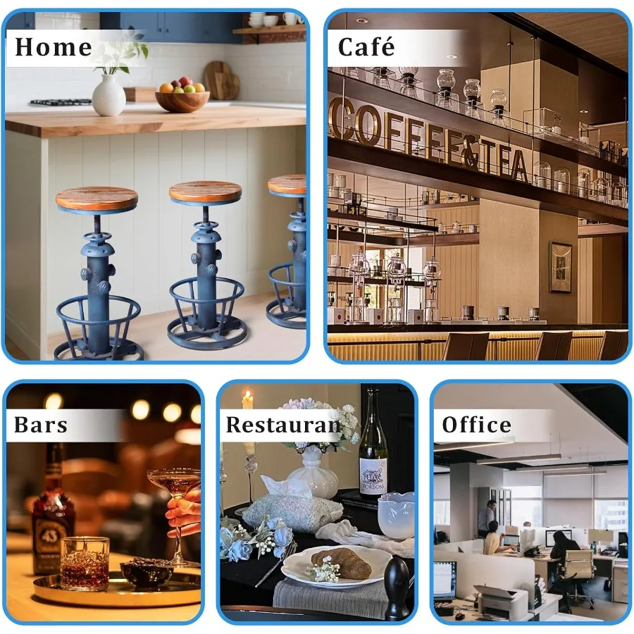 Aged Steampunk Deco Industrial Round Bottom Adjustable Height Cafe Coffee Retro Vintage Fire Hydrant Design Pub Kitchen Counter