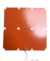 Customized 3D Printer Heat Bed For Tronxy X5SA 400 Silicone Heater Plate 400x400 1400w 6 Holes 3D Printer Heated Bed