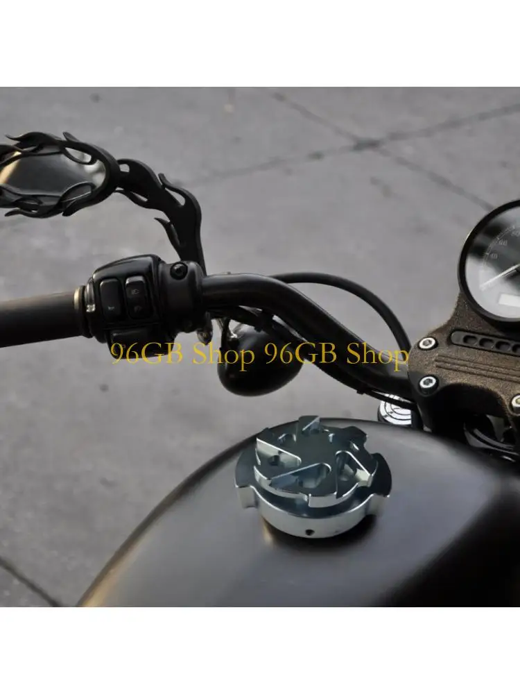 96GB Anodized Aluminum Motorcycle Gas Cap Cover Replacement Part For Custom Builds