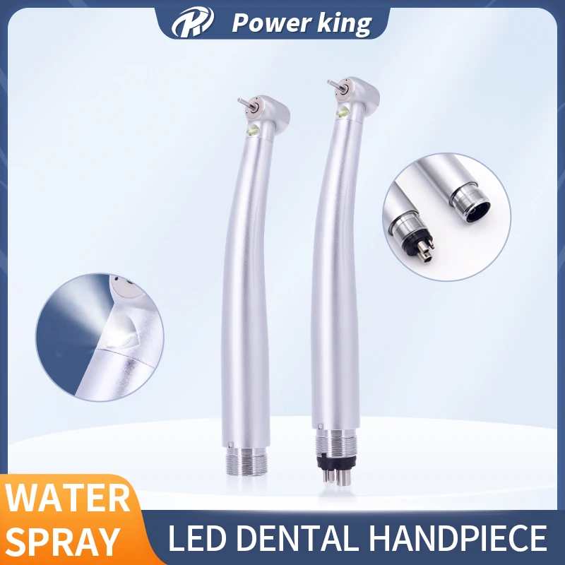 Dental Handpiece LED High Rotation Pens Dentist Water Spray High Speed Turbine Machine 2/4 Hole Dentistry Tool