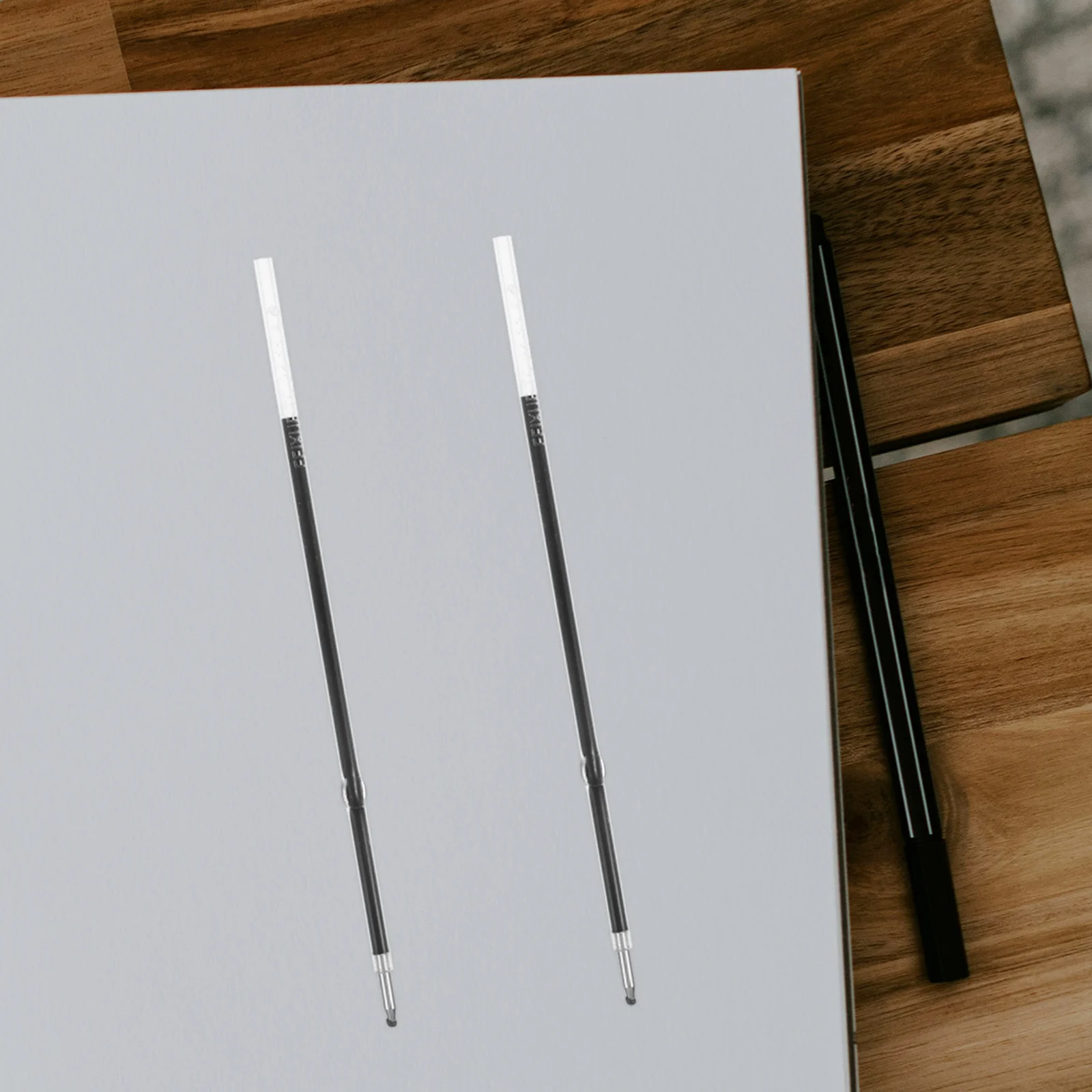 

100 шт., 0,7 мм, стержни для ручек, шариковая ручка, выдвижные сменные гелевые чернила, гладкое письмо, быстросохнущий наконечник из нержавеющей стали для офиса