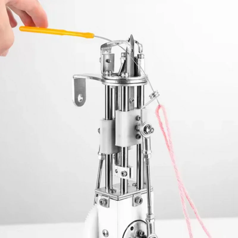 5/10 قطعة أداة خيوط عبر غرزة الخياطة الشعر التمديد تلمع شعر مستعار الكروشيه أداة مقبض بلاستيكي ملون #4