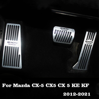 Car Foot Pedal Accelerator Brake Pedal Cover For Mazda 2 3 BM 6 GJ GL CX-5 CX5 CX 5 CX3 CX7 CX8 CX9 2012-2020 2021 2022 2023