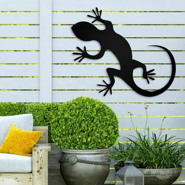 

Gecko metal wall art decoration, home decoration crafts for family and friends