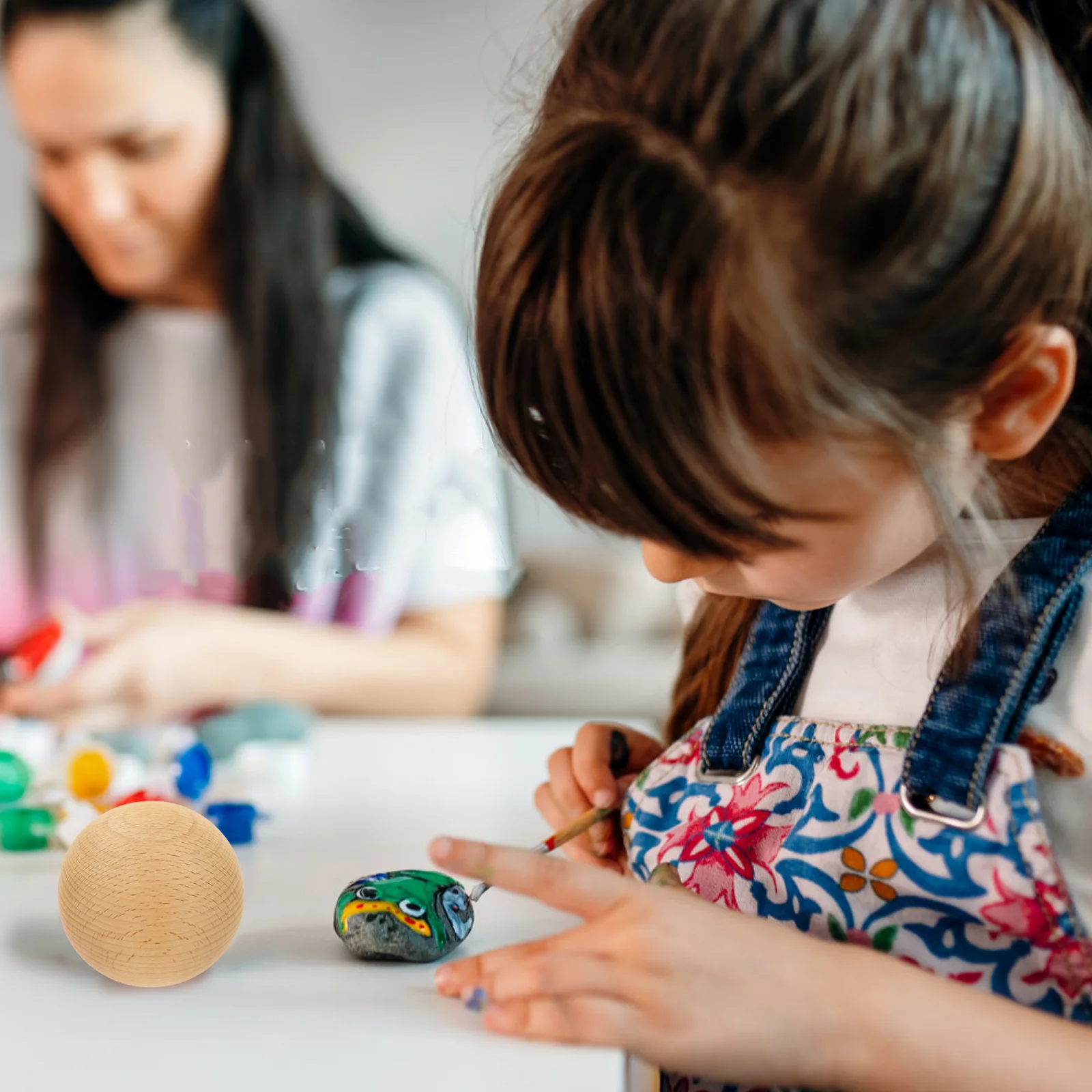 

Unfinished Wooden Balls Diy Painting Craft Decorative Ball Ornament For Kids Art Projects Party Decorations Figurines