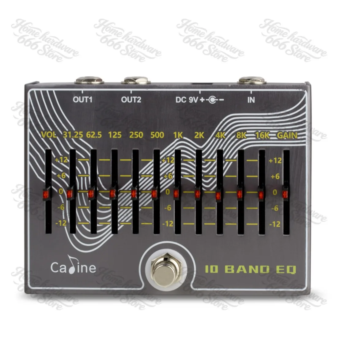 CP-81 10 Band EQ Guitar Effect Pedal with Volume/Gain Verson 3.0