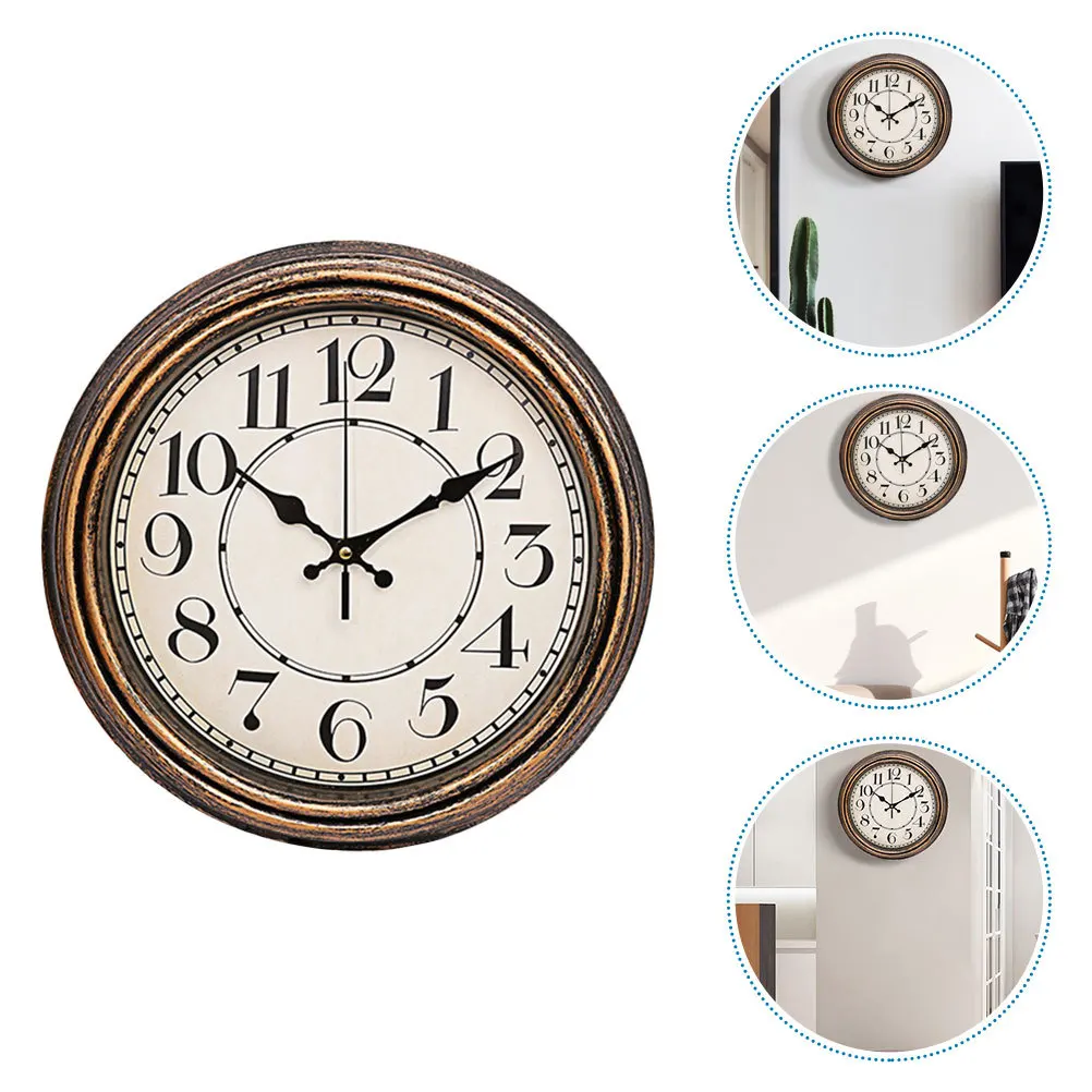 

Retro Style Mute Wall Clock Perfect for Home Decor Creative Design No Ticking Sound Living Room Bedroom Office Gift