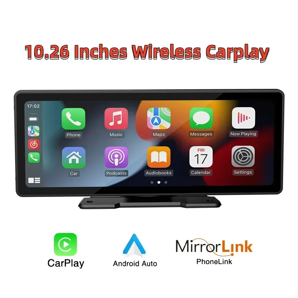 Universal 10.26” Screen Car Radio Multimedia WIFI Video Player Wireless Carplay Screen for Apple Or Android