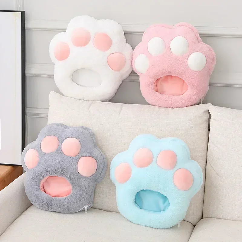 Winter Electric Foot Warmer Heater Mat USB Charging Cat Paw Shape Feet Constant Warming Machine Foot Heating Pad for Home/Office