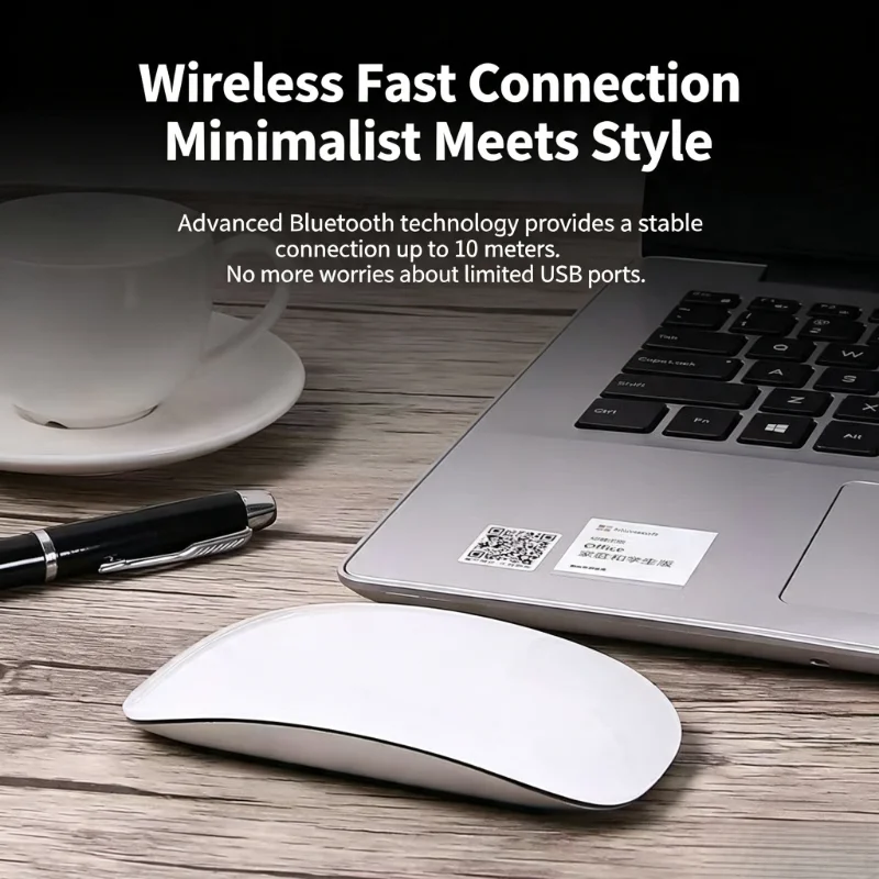 5.0 Bluetooth Multi‑Touch Rechargeable Magic Mouse, Ultra‑Slim Wireless Mouse for MacBook Pro/Air/Mini, iPad Tablets