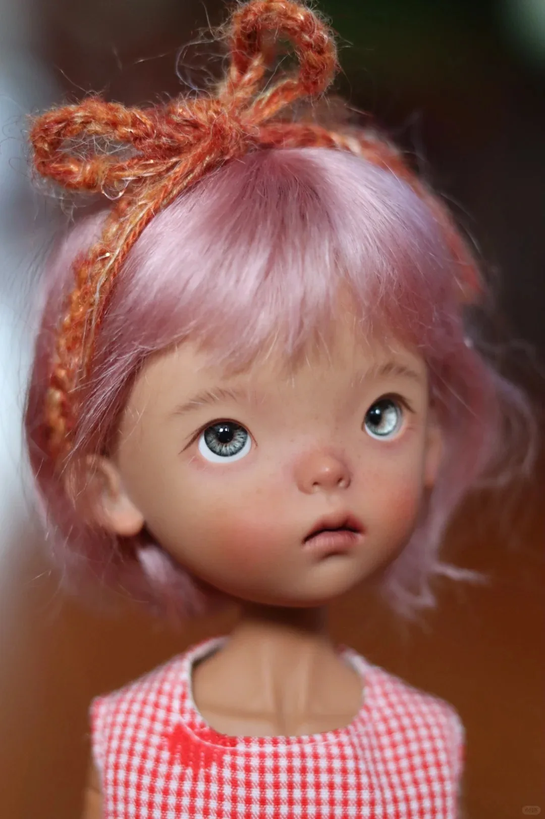 

1/6 Scale SD BJD Doll Amber Tan Skin Blue Dots Cute Girl Human Joint High-Quality Toy Free Shipping in Stock