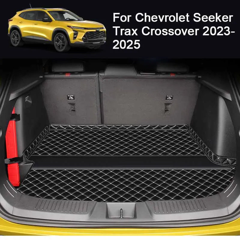 

1pc Leather Car Custom Trunk MatsWaterproof Anti-Dirty Protector Tray Cargo Liner For Chevrolet SEEKER TRAX Crossover 2023-2025