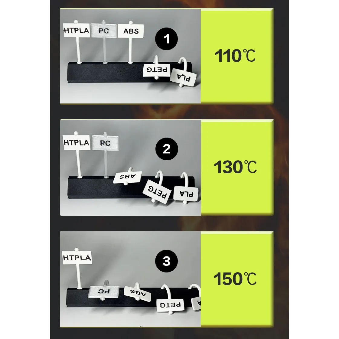 [New product] HT-PLA 3d printer consumables for Tuozhu high temperature resistant ABS high speed HT-PLA-GF