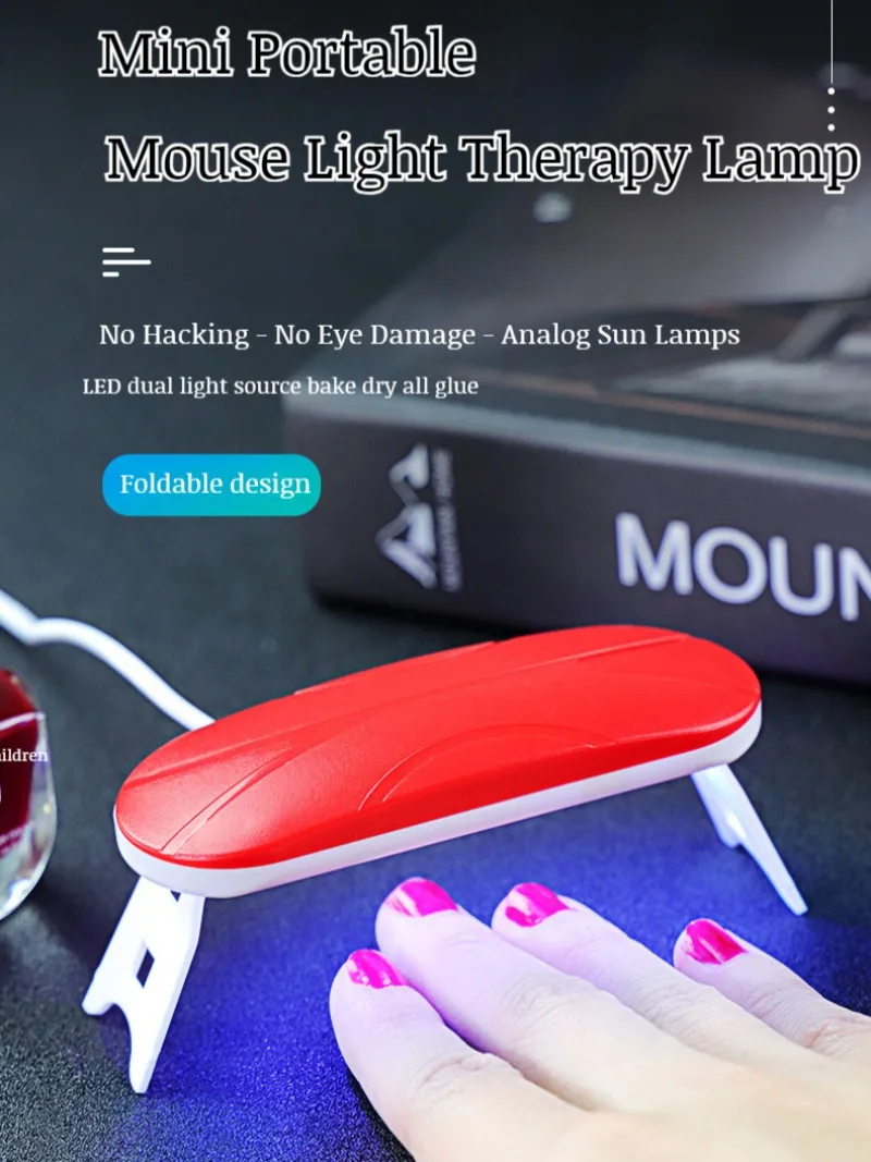 Light therapy nail machine mini portable folding UV special curing light therapy machine