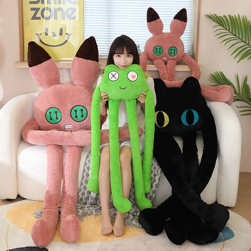 100-200CM New Octopus Long Pillow Funny Rabbit Frog Cat Long Claws Plush Toys Sofa Bed Cushion Appease Dolls