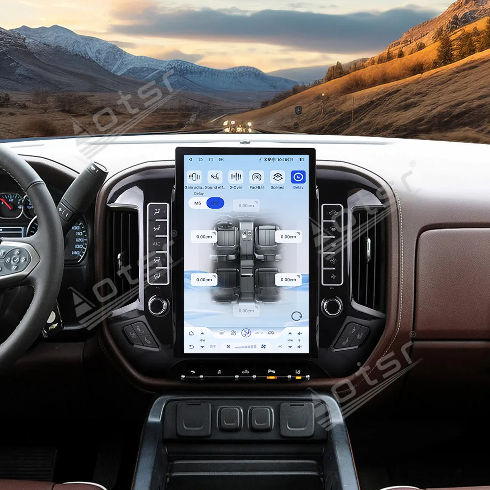 14,4 "Android para Chevrolet GMC Silverado 2013 2014 2015 2016 2017 2018 2019 Radio de coche estéreo pantalla Qualcomm navegación GPS DSP