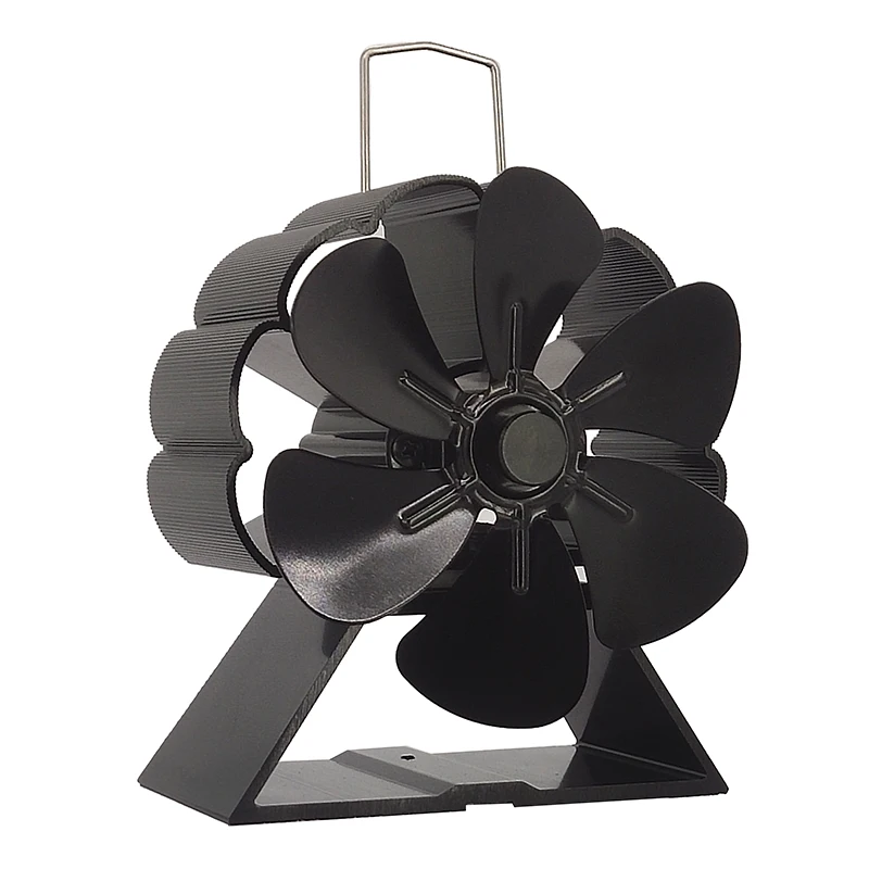 

Black 5 ChristmaFireplace thermal energy firewood stove thermal energy small fan accessories thermal fan high wall-mounted force