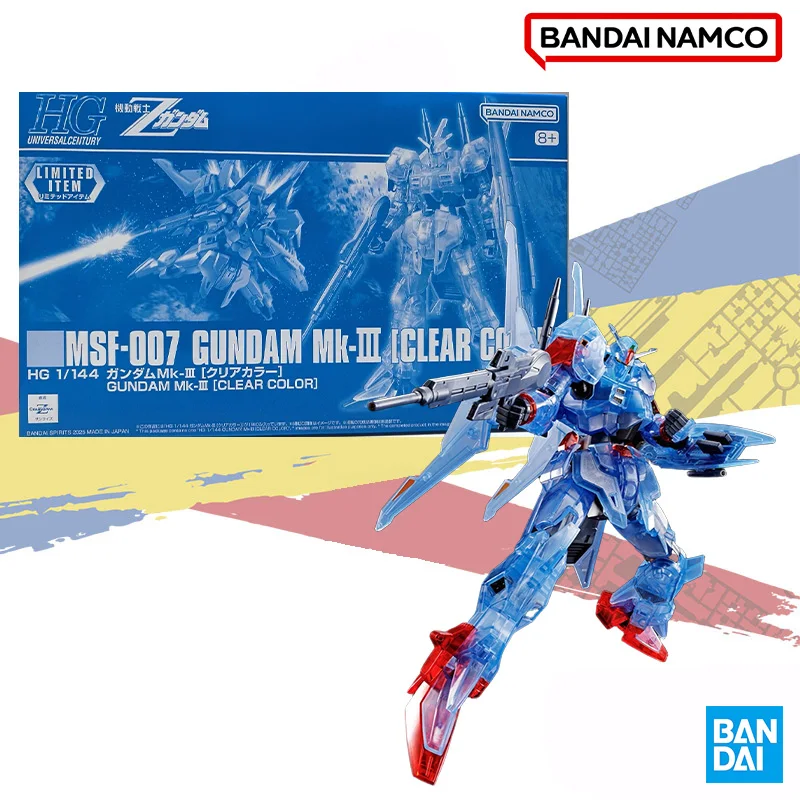 

Bandai оригинальная подлинная фигурка в шоке HG 1/144 MSF-007 GUNDAM MK-III CELAR COLOR, собранная модель, украшения, коллекция игрушек в подарок