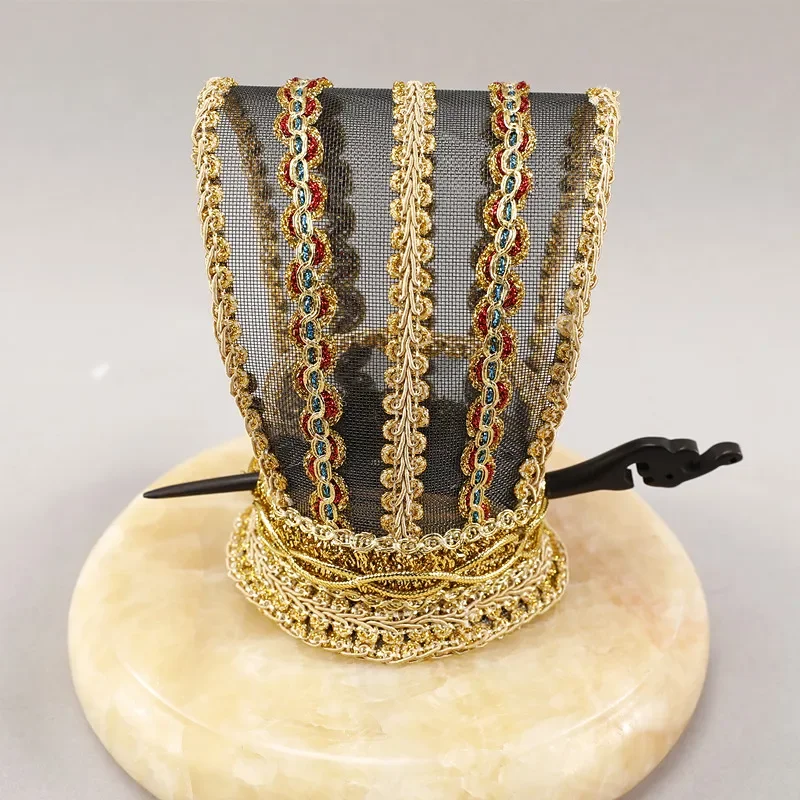 จักรพรรดิ Headpiece มงกุฎเสาจีนโบราณสไตล์ Kungfu Headdress ดาบ Headwear สําหรับชายทีวีภาพยนตร์ Play
