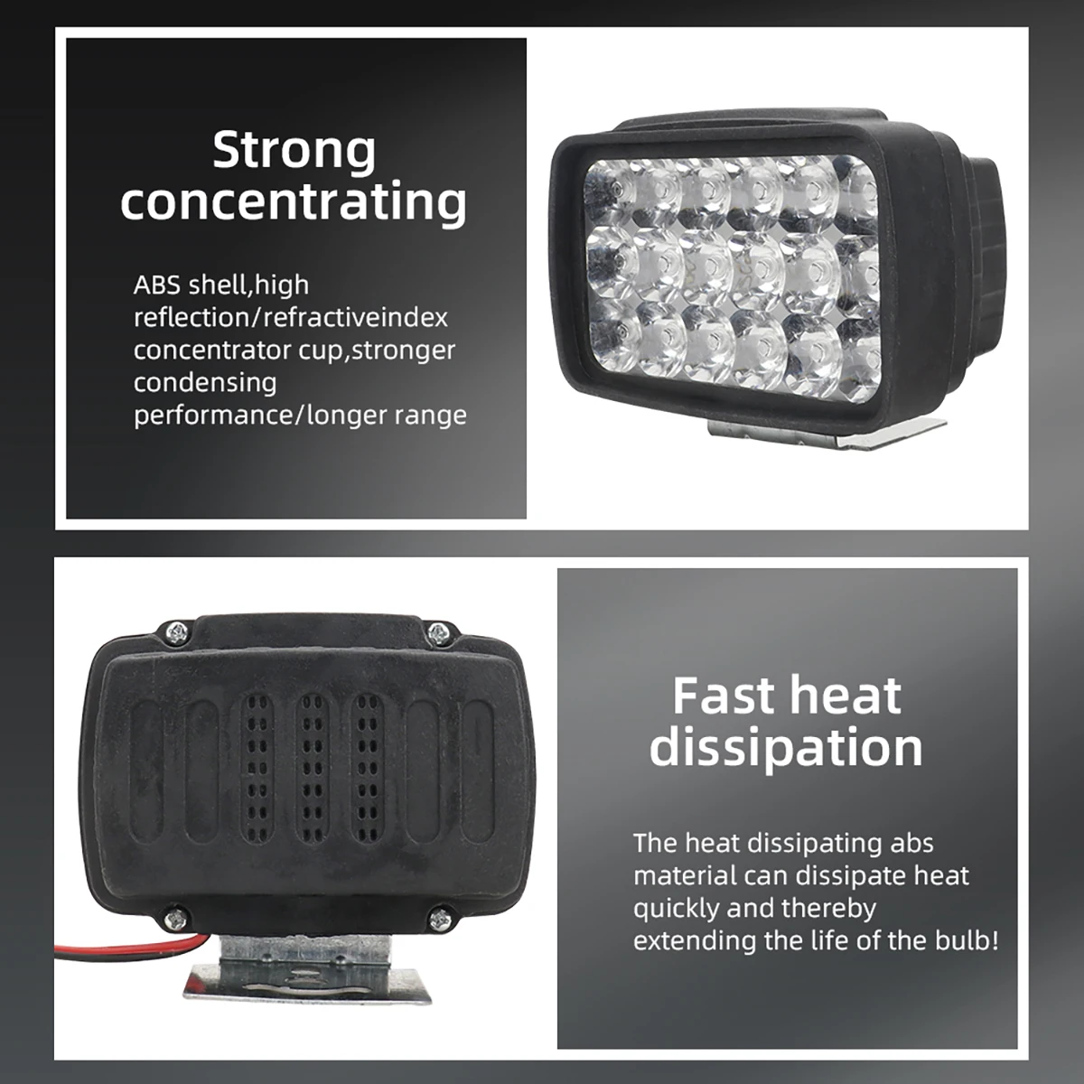 18 LED Super Bright Motorcycle Headlight Moto Auxiliary Lamp 6000K White Motorbike Scooter Front Worklight Fog Lamp Spot Light image 4