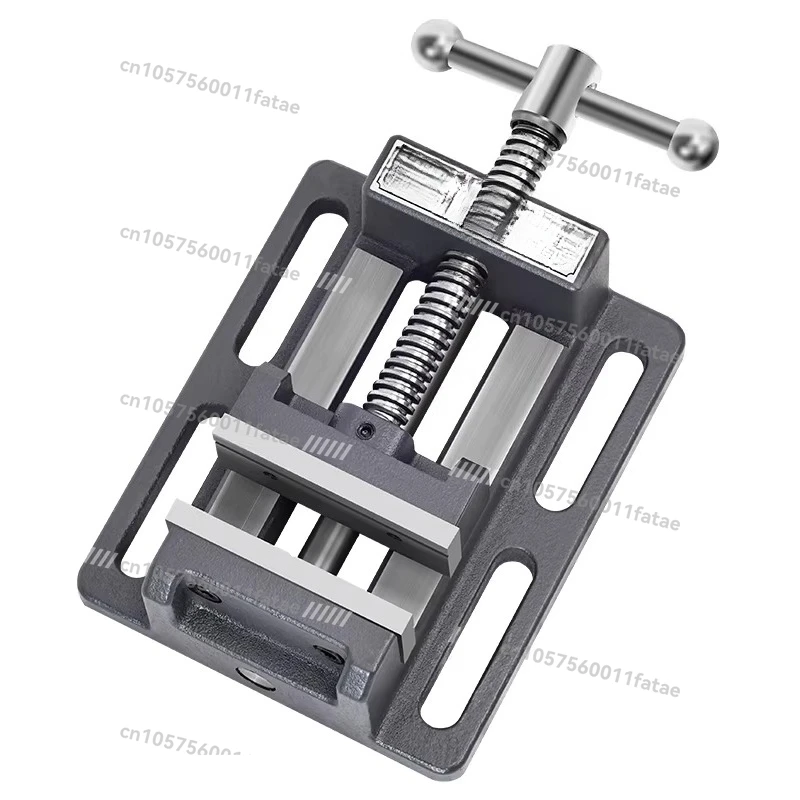 Linear Slide Guide Rod Type Flat Mouth Pliers Heavy Duty Vise Clamp 3-8 Inches for Table Drill