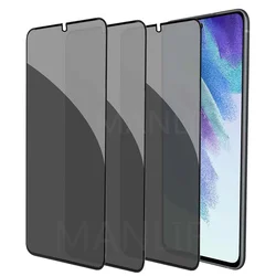 9H Curved Privacy Tempered Glass Front Screen Protector for Samsung Galaxy S21 FE 5G 6.4 Inch Private Anti-Spy Black Screen