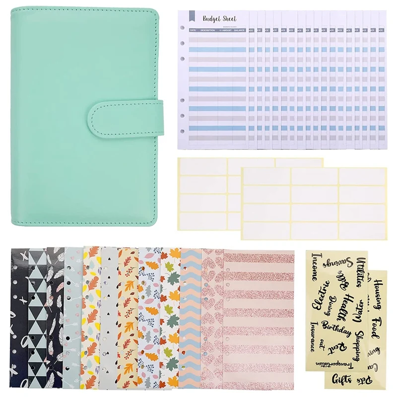 Hot TTKK A6 Binder Budget เงินสดซอง, Budget Planner Organizer ระบบสําหรับ Budgeting และ Saving เหมาะสําหรับทุกโอกาส