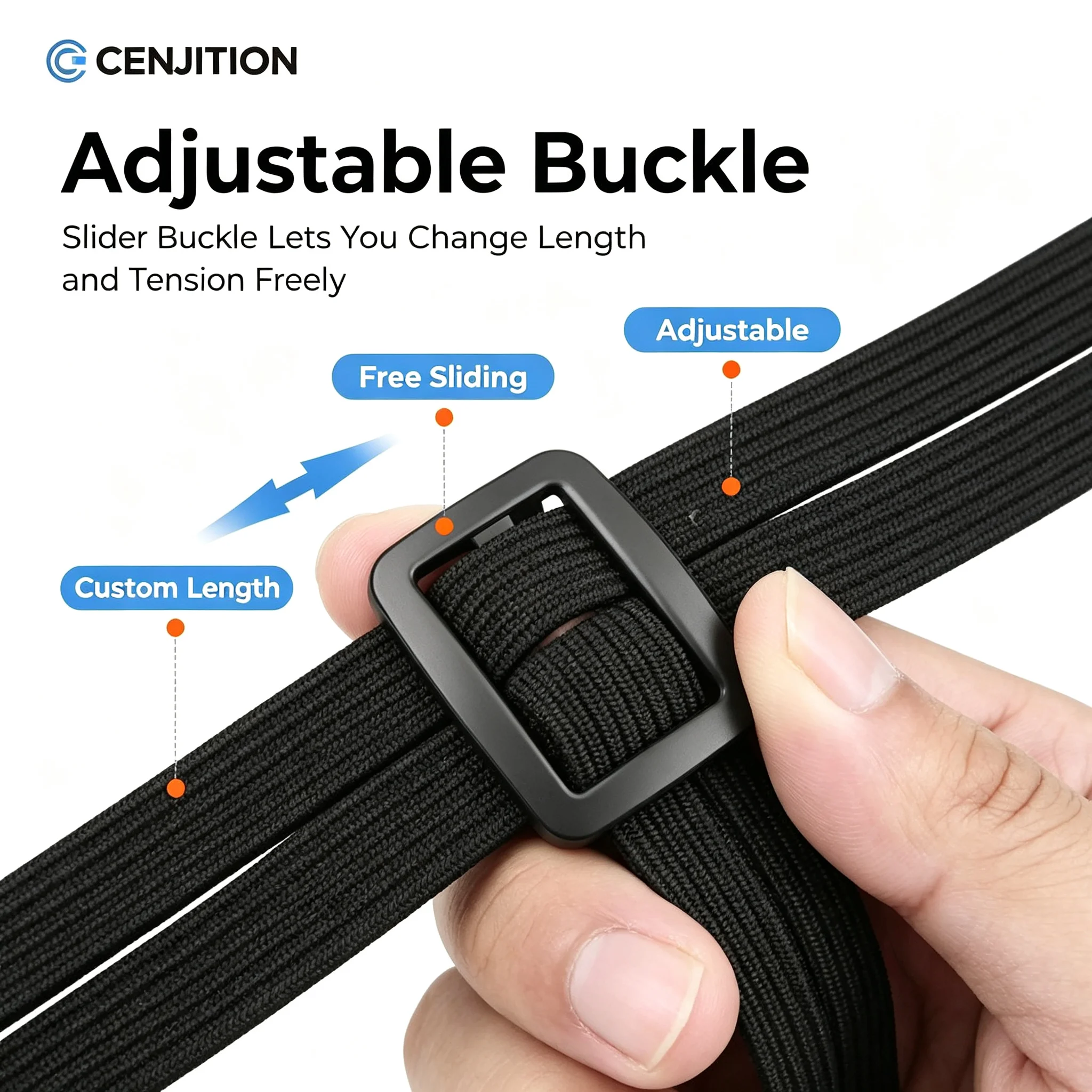 CENJITION RetractableProtectiveNet ElasticBuckleRope HighStrength Fixed 60cm Universal MotorcycleMoto LuggageStrap HelmetGears
