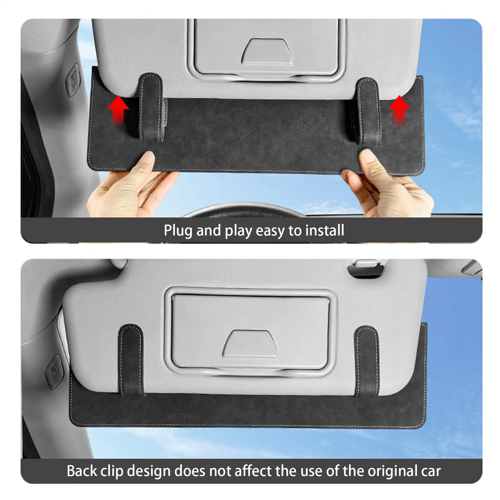 Anti Glare Sun Visor Auto Accessories Automotive Windshield Sun Visor Extender Anti-Glare Polarized Extender For Car For Safe