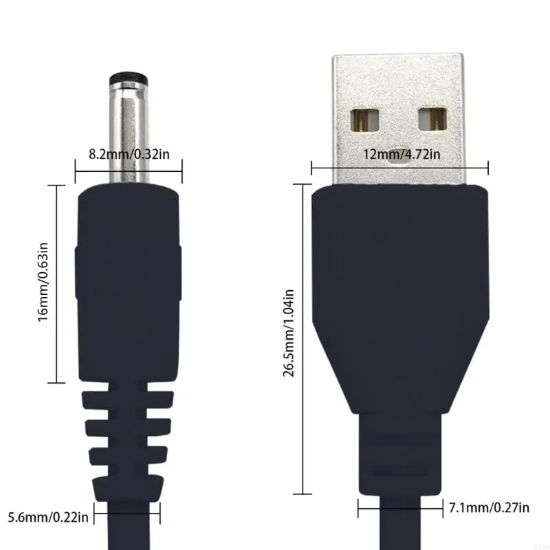 Многочисленная USB до 3,5x1,35/5,5x2,1 мм зарядная зарядная адаптер Адаптер Адаптер Кабельный провод для настольной лампы