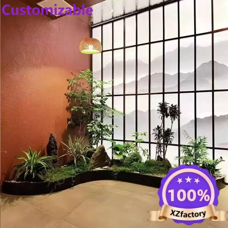 Factory Direct 2026 Top RatedCustomizable Stainless Steel Flower Box Planting Box Outdoor Curved Flower Pot