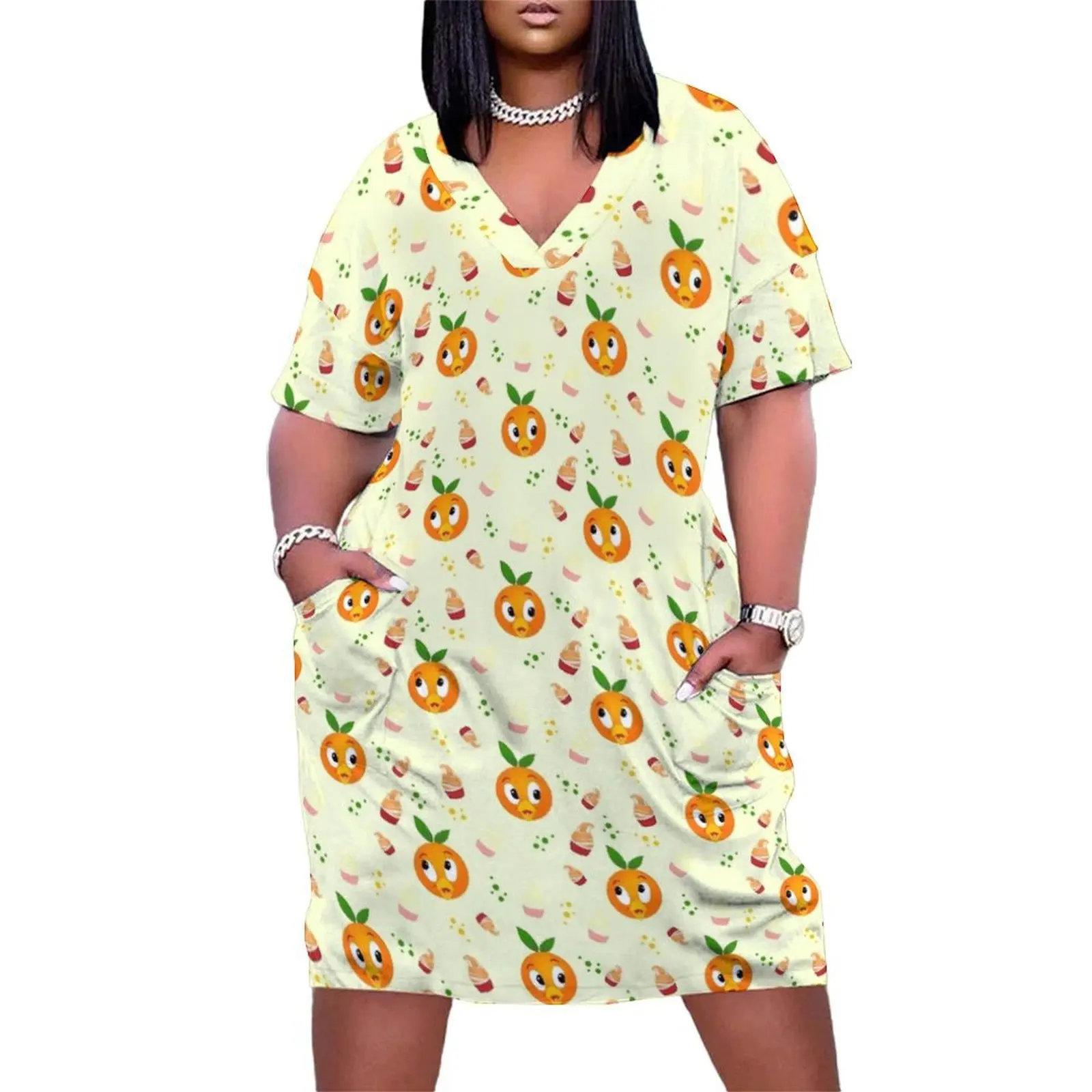 

You Are What You Eat! Loose Pocket Dress dress for women 2025 dress summer 2025 women