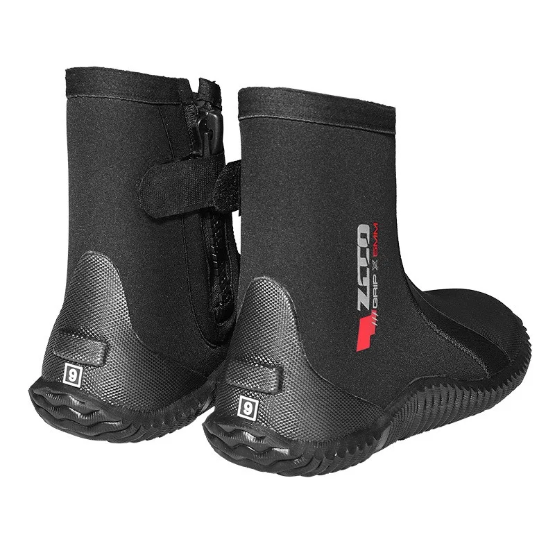 

Man Neoprene Diving Boots 5mm Anti-slip Lightweight Surfing Diving Boots Scuba Diving Snorkeling Side Zipper Warm Water Boots