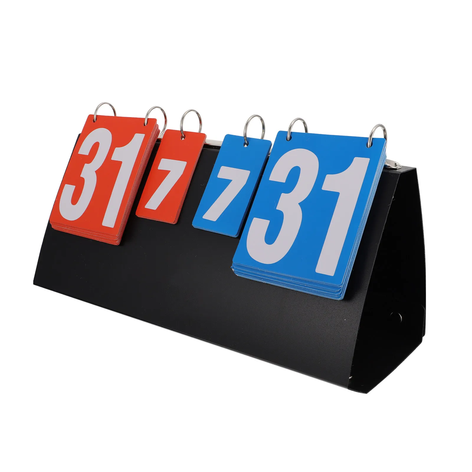 Four Digit Table Scoreboard Portable Flip Score Counter Clear Numbers for Basketball Table Tennis Games