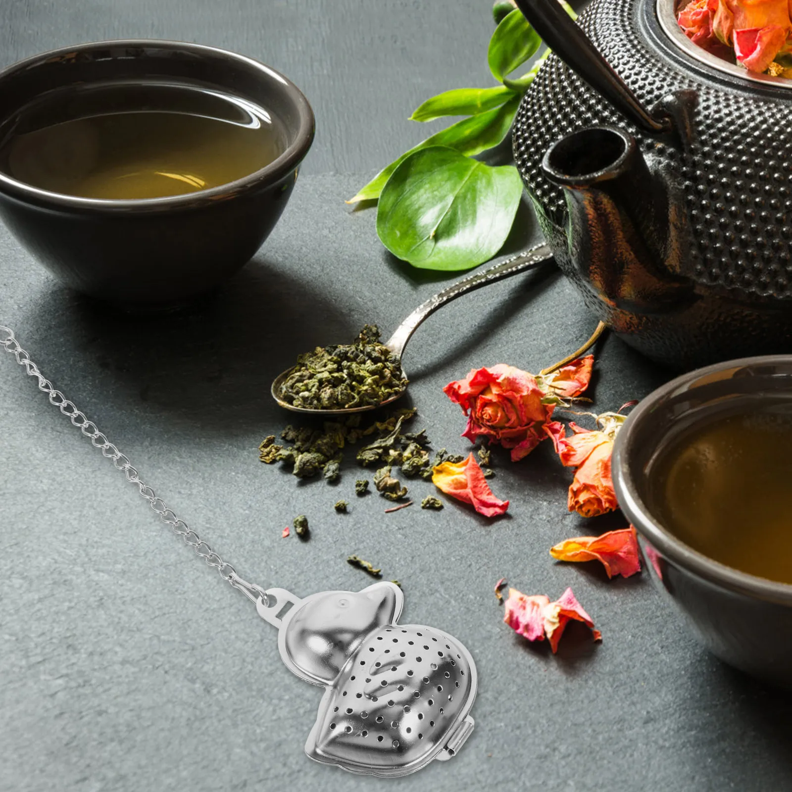 

3 Pcs Duck Shaped Tea Infuser Strainer Stainless Steel Loose Leaf Steeper Professional Coffee Filter Household
