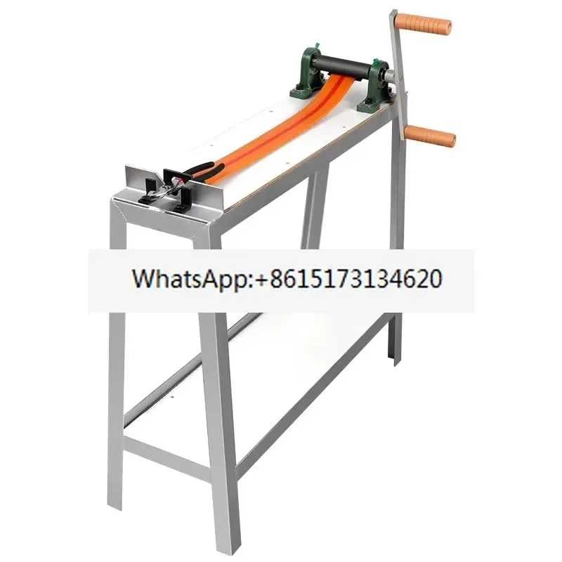 This vertical hand wire drawing machine is designed for efficient metal processing. It features a sturdy stool base and a