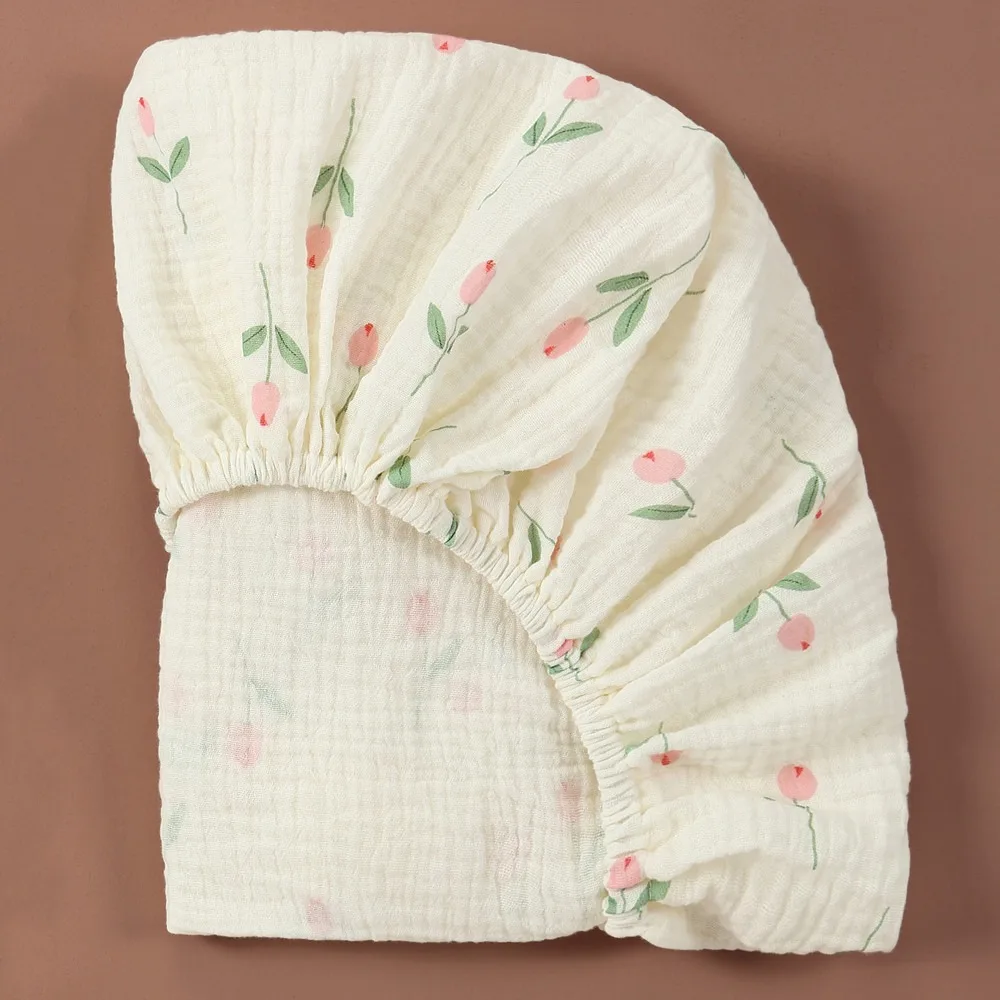 

Простыня для детской люльки с принтом, съемная кроватка для новорожденных, простыни для детского стола, пеленальный коврик, чехол для колыбели, наматрасник