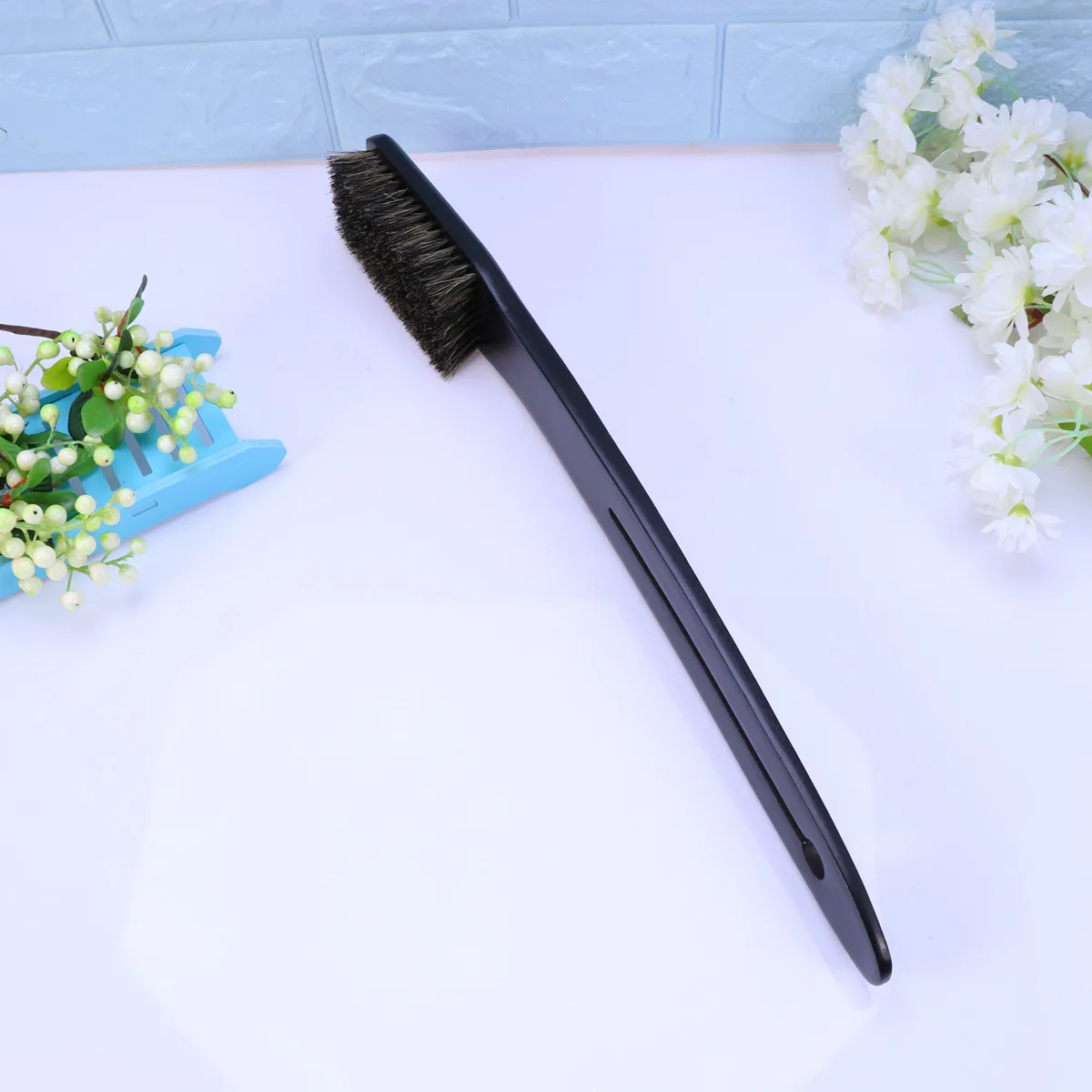 

2Pcs Long Handle Bath Brush Natural Bristles Wood Handle Body Care Brush Exfoliating Shower Scrubber for Men Women Promote Blood