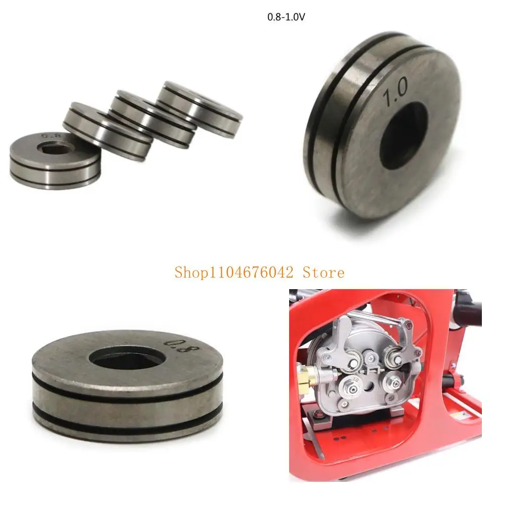 

5asd Compact Welding Wire Feeder Roller Stainless Steel Wire Feeder Roller Welding Wire Feeding Guide Wheel 2 Types Durable