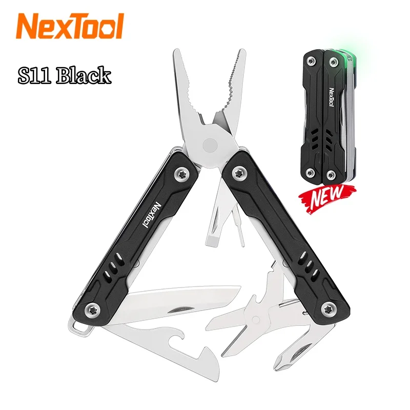 

Многофункциональный инструмент NexTool Mini Sailor Pliers S11 12-в-1: складные плоскогубцы, нож, отвертка, ножницы, портативный EDC-инструмент для активного отдыха