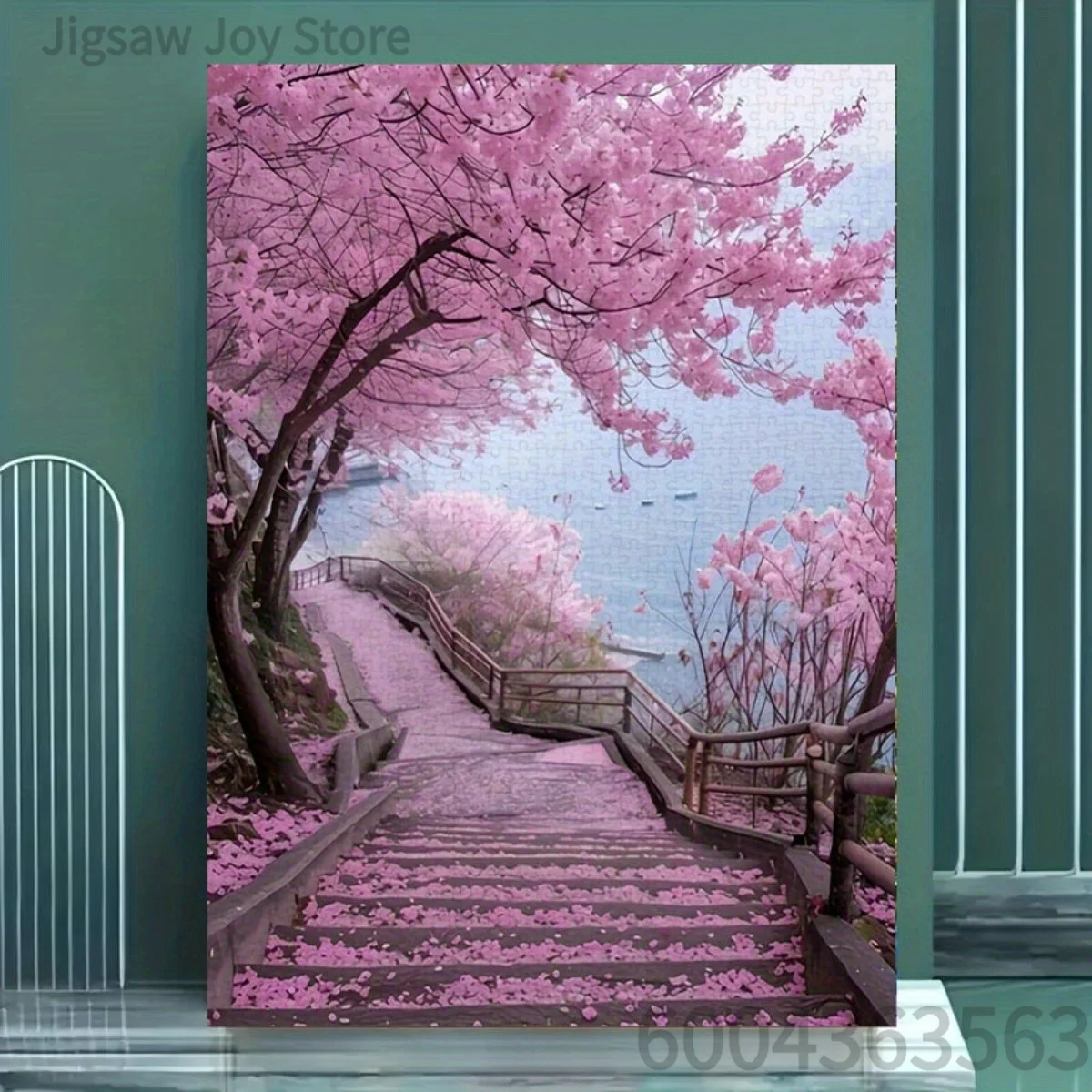 Beautiful Nature Art Jigsaw Puzzle, Spring Ladybug & Flowers, Cherry Trail, Wildflower River, Sakura Waterfall, 500-2000Pcs