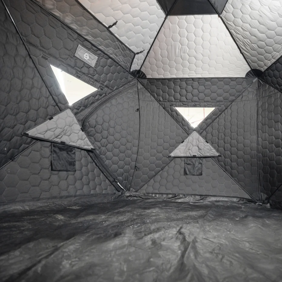 Barraca de sauna para pesca no gelo, acampamento de inverno, equipamento ao ar livre