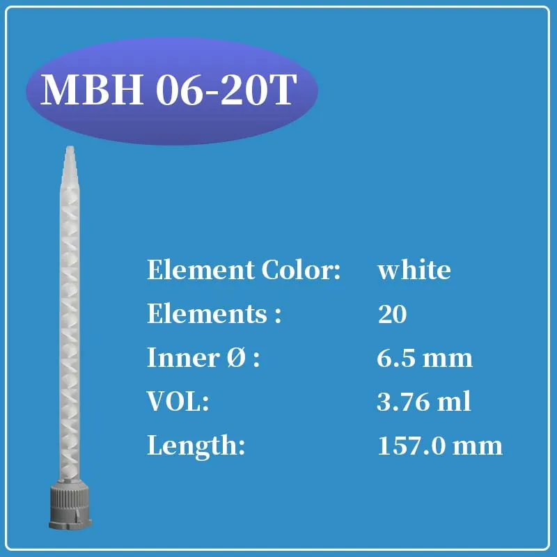 

SULZER MIXPAC static mixer MBH 06-20T mixing nozzle 100pcs
