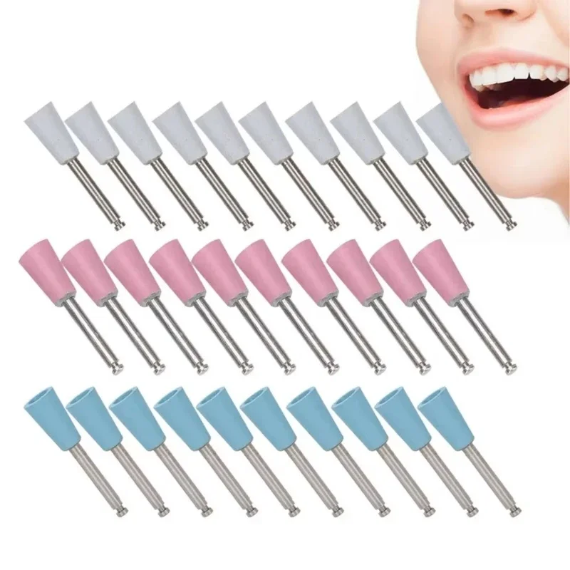100Pcs Dental Silicone Grinding Heads High Polishing Efficiency Compatible with Most Reduction Handpiece