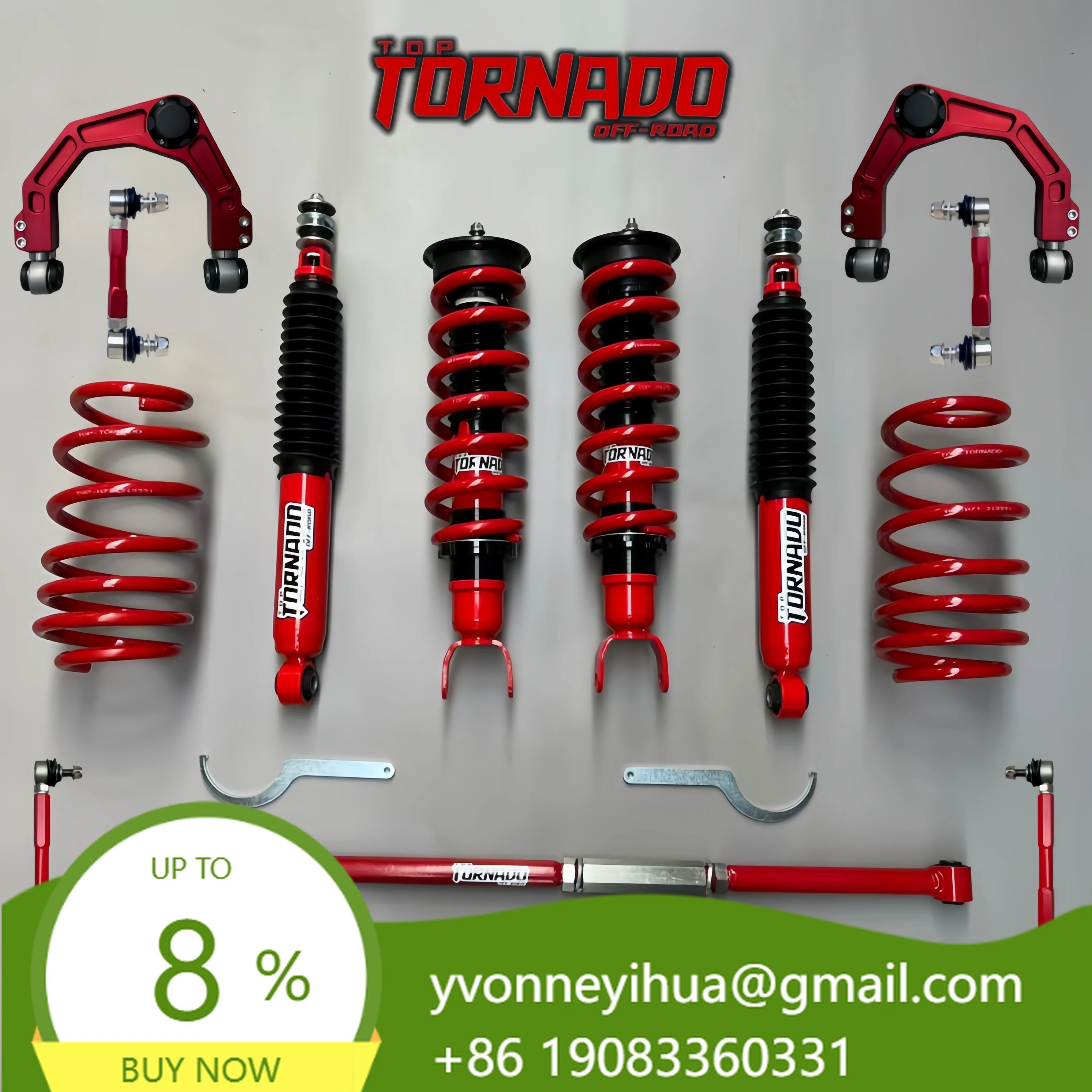 Nitrogen Off Road Suspension Lift Kit PRO Edition 4X4 Large Diameter Shock Absorber Spring For ICH-X K2