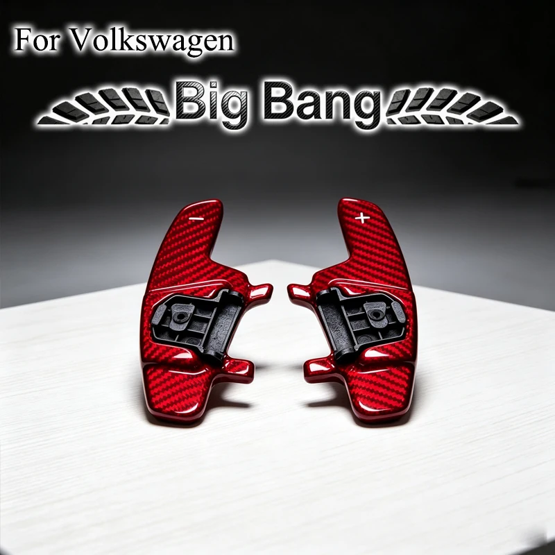 Suitable for Volkswagen Scirocco, Lamando R-line, Passat Variant, GTS, and Golf 7. Paddle shifters and genuine carbon fiber stee