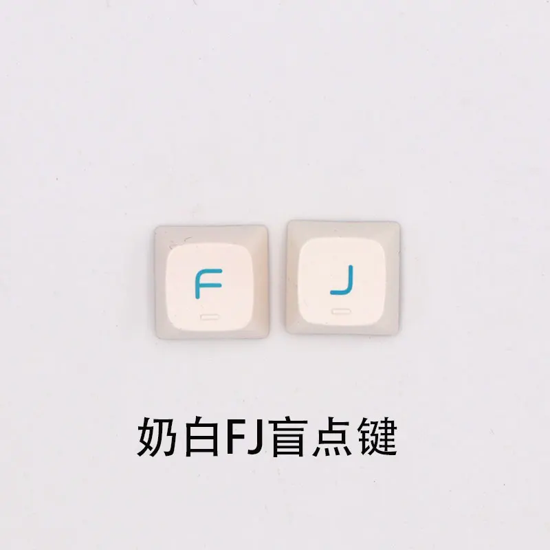 

F J Blind Spot Keycaps For Mechanical Keyboard No Backlit PBT Keycap 2pcs White Pink Yellow Blue Green XDA Ball Key Cap