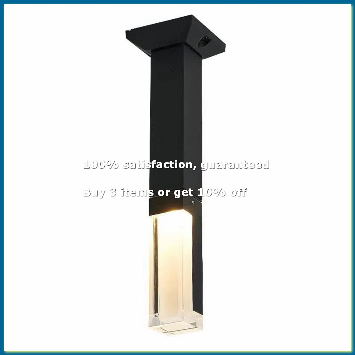 ●Human Motion Sensor LED Lawn Light Outdoor Waterproof IP65 Acrylic Shade Garden Villa Landscape Walkway Lawn Light-A57M